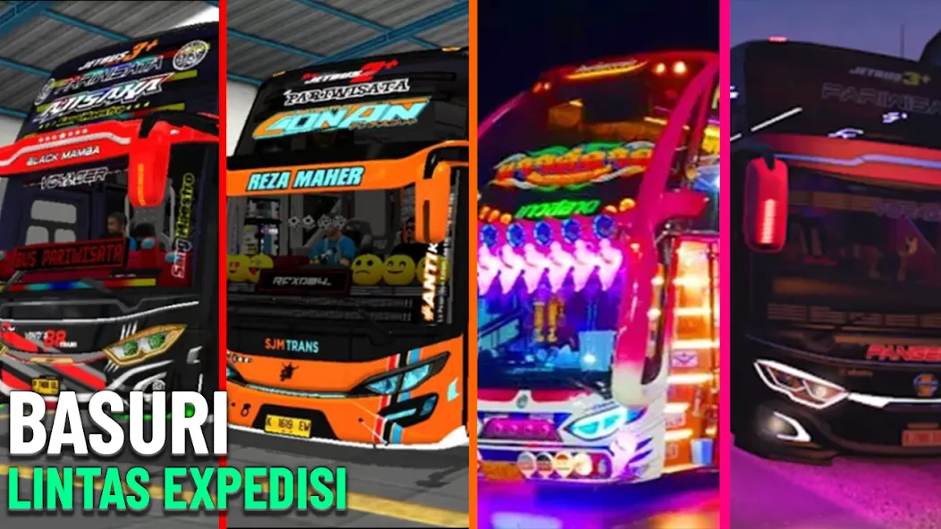 Bus Basuri Lintas Expedisi (Бус Басури Линтас Экспедиси)  [МОД Mega Pack] Screenshot 1