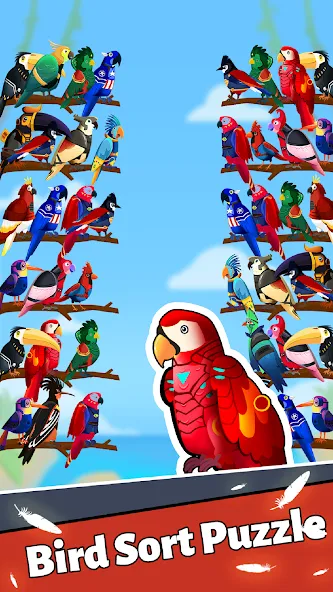 Bird Puzzle - Color Game  [МОД Меню] Screenshot 3