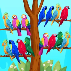 Скачать взлом Bird Puzzle - Color Game  [МОД Меню] - стабильная версия apk на Андроид