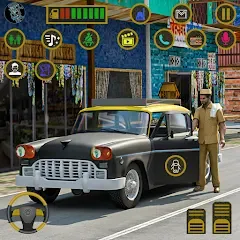 Скачать взлом Indian Taxi Simulator car Game (Индийский такси симулятор автомобиля Игра)  [МОД Menu] - полная версия apk на Андроид