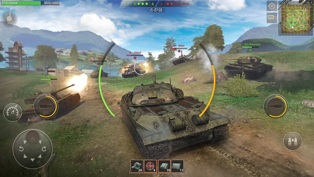 Battle Tanks: Tank Games WW2 (Бэтл Тэнкс)  [МОД Бесконечные деньги] Screenshot 5