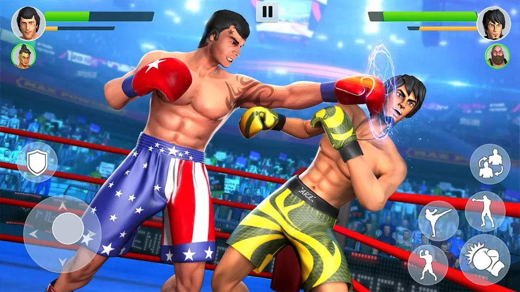 Boxing Heros: Fighting Games (Тэг Боксинг Игры)  [МОД Бесконечные монеты] Screenshot 4