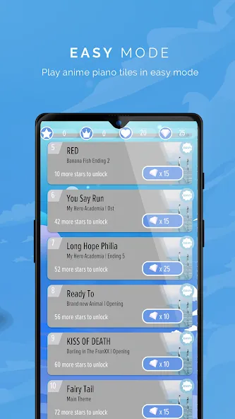 Piano Anime Tiles Music (Пиано Аниме Плитки Музыка)  [МОД Много денег] Screenshot 3