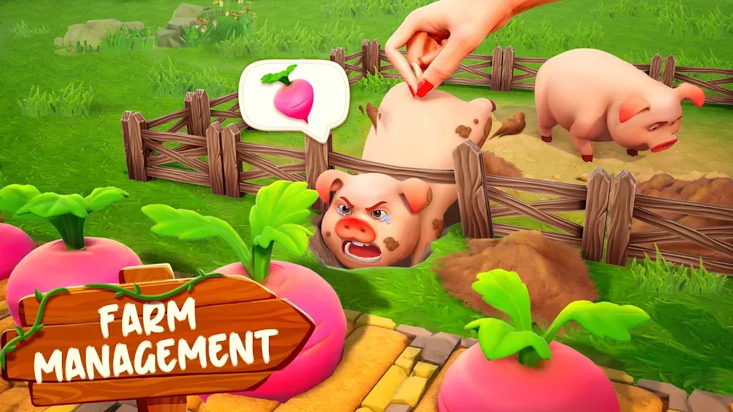 Family Farm Adventure (Семейное фермерское приключение)  [МОД Бесконечные монеты] Screenshot 4