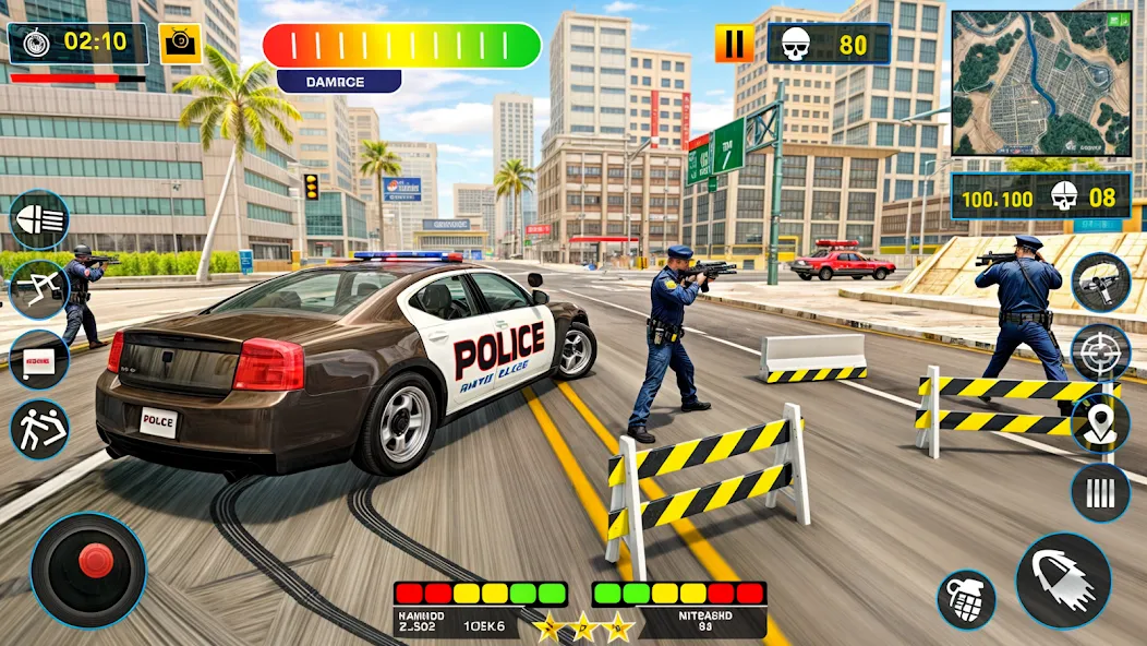 US Police Shooting Crime City  [МОД Бесконечные монеты] Screenshot 2