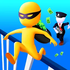 Взлом Thief Run Race 3D: Fun Race  [МОД Все открыто] - последняя версия apk на Андроид