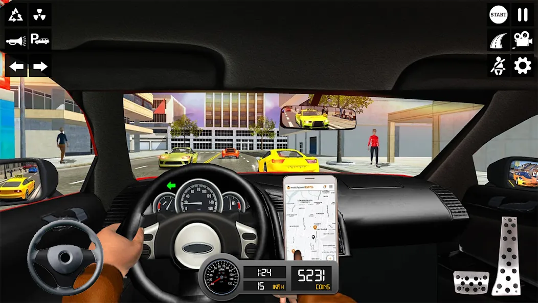 Taxi Simulator 3d Taxi Sim  [МОД Бесконечные деньги] Screenshot 5