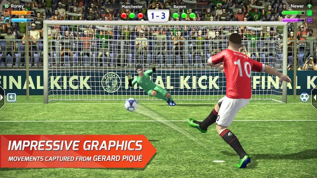 Final Kick: Online Soccer (Финаль кик)  [МОД Бесконечные деньги] Screenshot 1