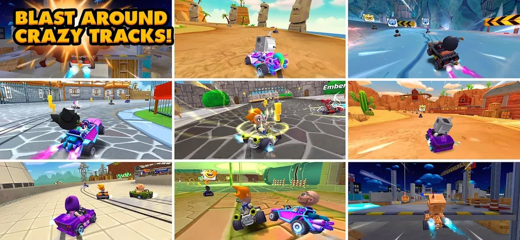 Boom Karts Multiplayer Racing (Бум Картс Мультиплеер Рейсинг)  [МОД Mega Pack] Screenshot 5