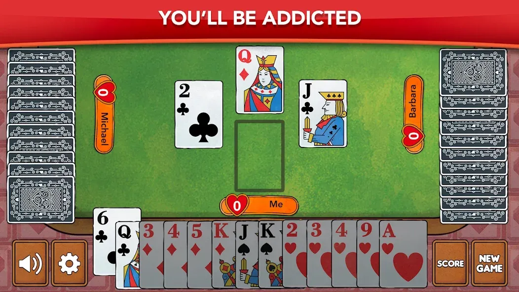 Hearts - Card Game Classic (Хартс)  [МОД Бесконечные деньги] Screenshot 5