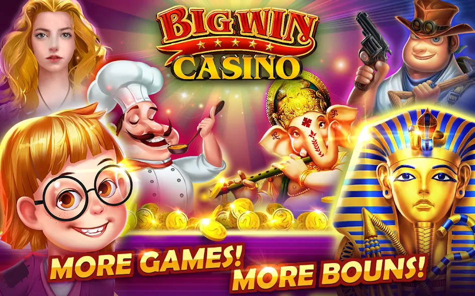 Big Win - Slots Casino™ (Биг Вин)  [МОД Menu] Screenshot 1