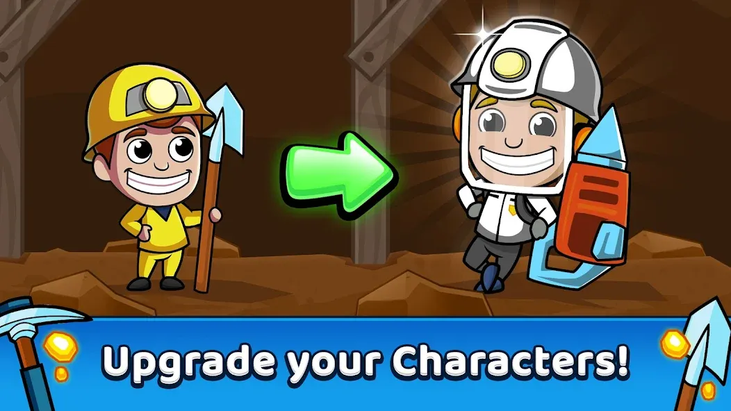 Idle Miner Tycoon: Gold Games  [МОД Все открыто] Screenshot 2