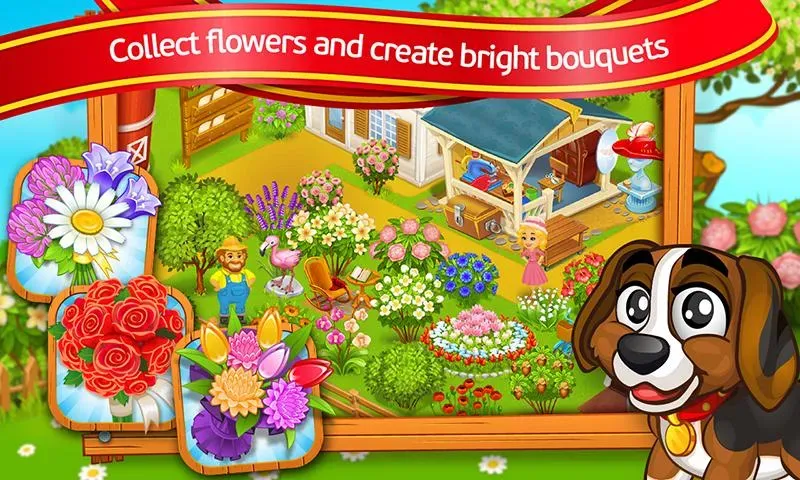 Farm Town: Cartoon Story  [МОД Бесконечные монеты] Screenshot 3