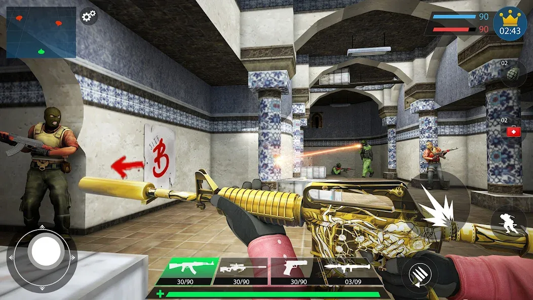 Commando Gun Shooting Games 3D  [МОД Unlimited Money] Screenshot 4