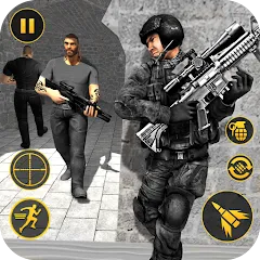 Взлом Anti Terrorist Shooting Game  [МОД Много монет] - полная версия apk на Андроид