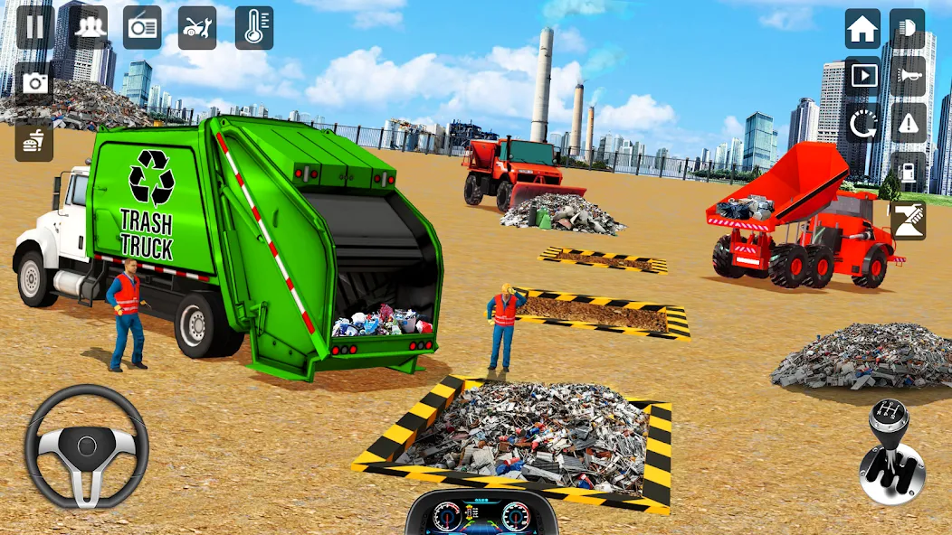 Trash Truck Games Simulator 3D  [МОД Бесконечные деньги] Screenshot 3