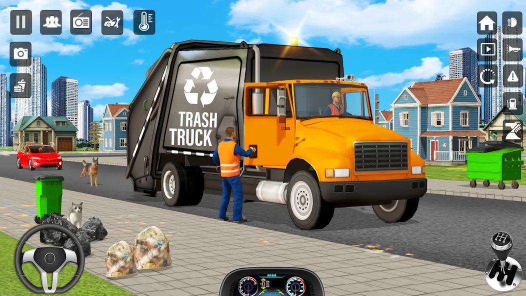 Trash Truck Games Simulator 3D  [МОД Бесконечные деньги] Screenshot 5