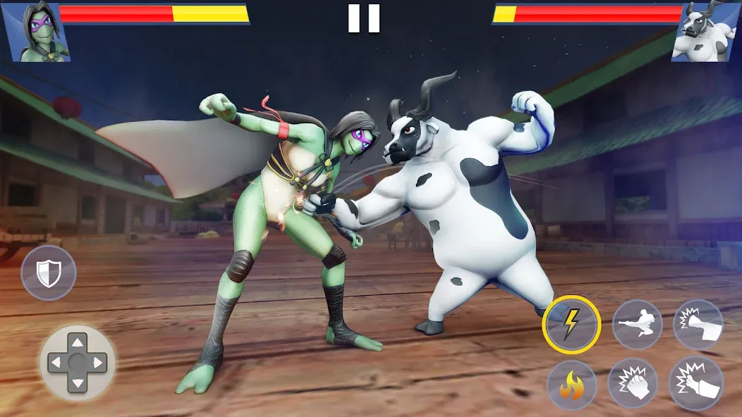 Kung Fu Animal: Fighting Games (Кунгфу животное)  [МОД Бесконечные деньги] Screenshot 3