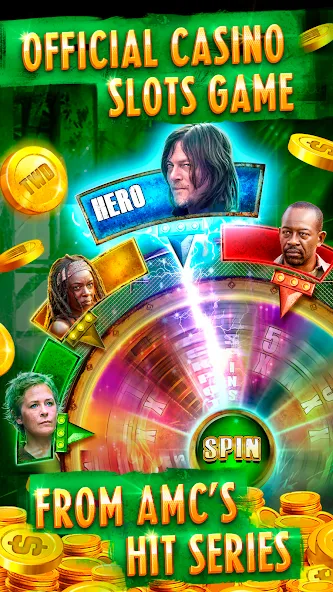 The Walking Dead Casino Slots (Зе Вокинг Дед Казино Слотс)  [МОД Unlocked] Screenshot 2