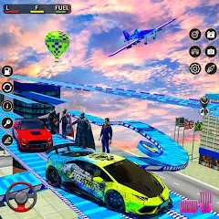 Взломанная Rampa Car Game: GT Car stunts (Мега Рэмпс)  [МОД Бесконечные монеты] - последняя версия apk на Андроид