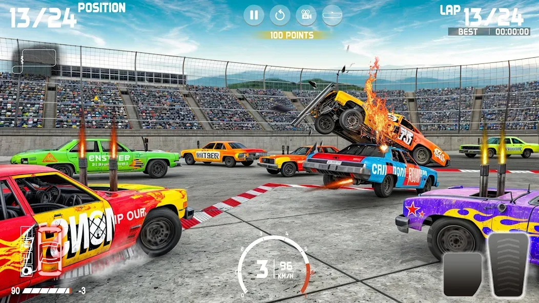 Demolition Derby: Car Games  [МОД Все открыто] Screenshot 4