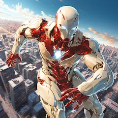 Скачать взлом Super hero Flying iron jet man  [МОД Меню] - последняя версия apk на Андроид