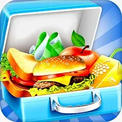 Взлом Lunch Box cooking Games 2023 (ШКОЛЬНЫЙ ОБЕД ПРИГОТОВЛЕНИЕ ПИЩИ Создание поваров)  [МОД Меню] - стабильная версия apk на Андроид