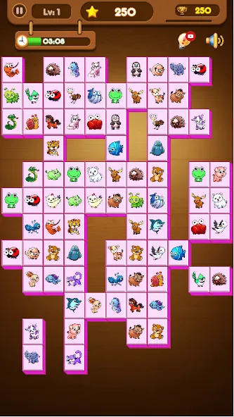 Onet Connect Animal Game (Онет Соединить Животные игра)  [МОД Mega Pack] Screenshot 2