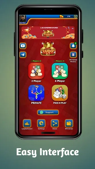 Ludo RJ - Play Ludo And Win (Лудо РДжей)  [МОД Menu] Screenshot 1