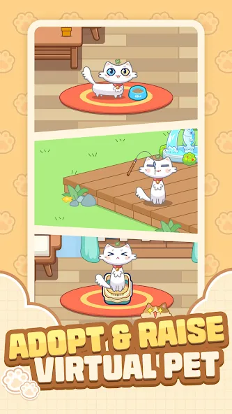 Cat Time - Cat Game, Match 3 (Кэт Тайм)  [МОД Меню] Screenshot 1