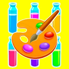 Взлом Sort Paint: Water Sort Puzzle (Сорт Пэйнт)  [МОД Много денег] - полная версия apk на Андроид