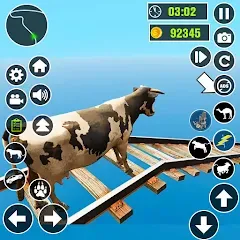 Скачать взлом Epic Cow Ramp Rush Run Game  [МОД Много монет] - полная версия apk на Андроид