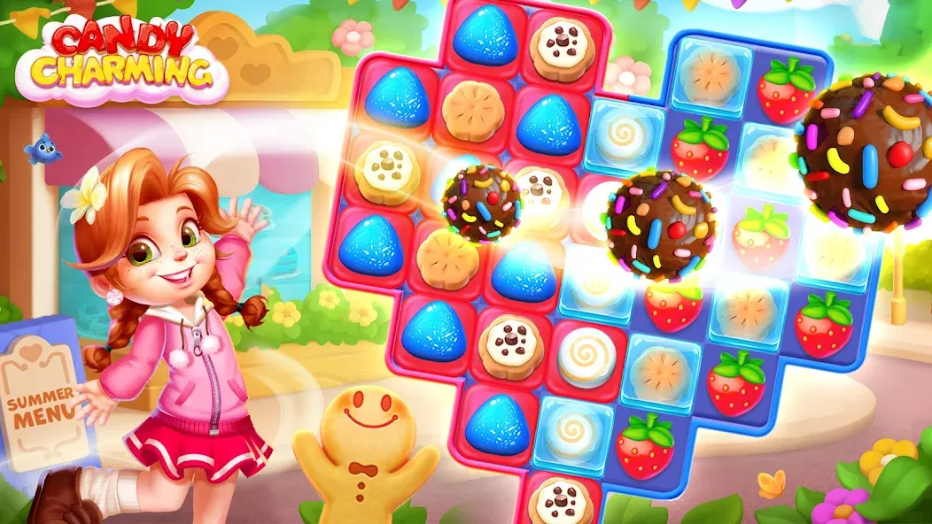 Candy Charming - Match 3 Games (энди Чарминг)  [МОД Все открыто] Screenshot 5