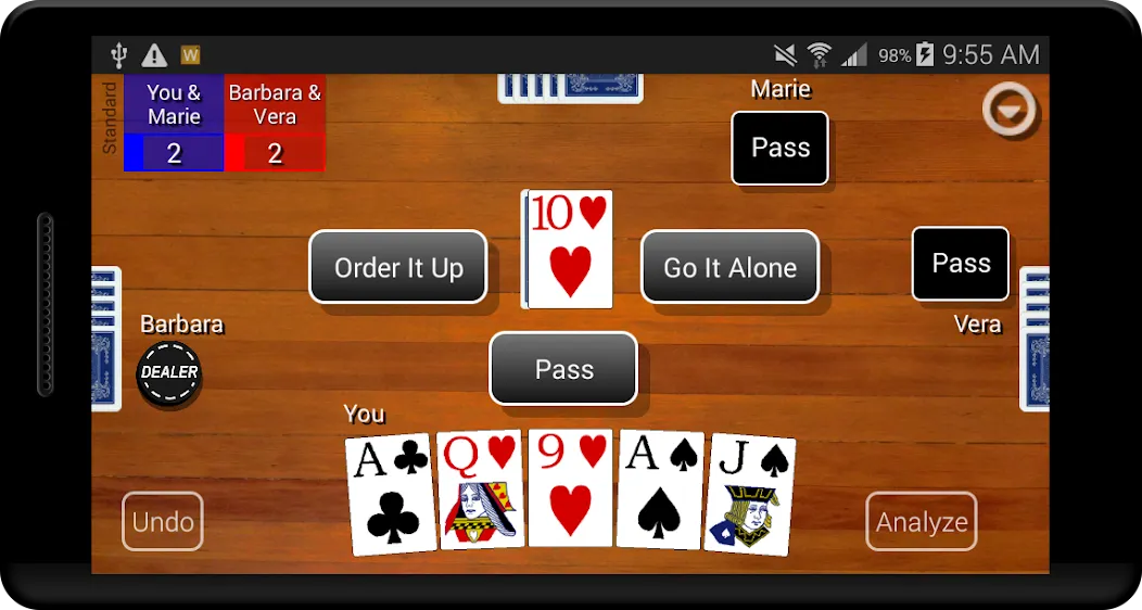 Euchre Card Classic (Юкер Кард Классик)  [МОД Menu] Screenshot 1