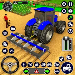 Скачать взлом Real Tractor Driving Simulator (Реальный симулятор вождения трактора)  [МОД Unlocked] - стабильная версия apk на Андроид