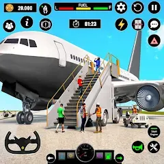 Скачать взломанную Airplane Simulator Plane Games  [МОД Бесконечные монеты] - последняя версия apk на Андроид