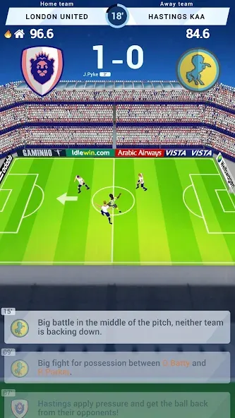 Idle Eleven - Soccer tycoon (Айдл Илевен)  [МОД Много монет] Screenshot 2