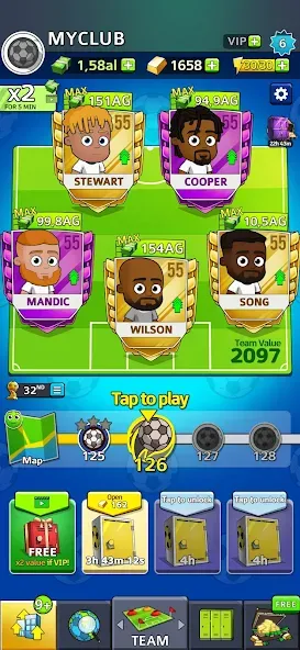 Idle Soccer Story - Tycoon RPG (Айдл Соккер Стори)  [МОД Unlimited Money] Screenshot 2