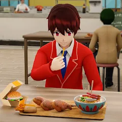 Скачать взлом Anime Boy High School Life 3d  [МОД Бесконечные монеты] - стабильная версия apk на Андроид