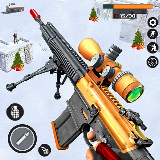 Banduk Game - Sniper Gun Games (Снайперская Война 3D)  [МОД Меню] Screenshot 1