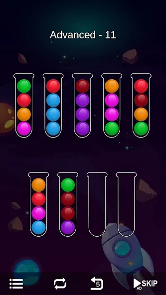 Ball Sort - Bubble Sort Puzzle (Болл Сорт)  [МОД Unlimited Money] Screenshot 5