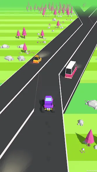 Traffic Run!: Driving Game  [МОД Unlocked] Screenshot 3