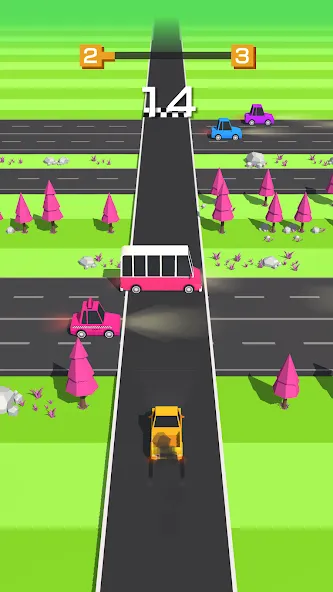 Traffic Run!: Driving Game  [МОД Unlocked] Screenshot 4