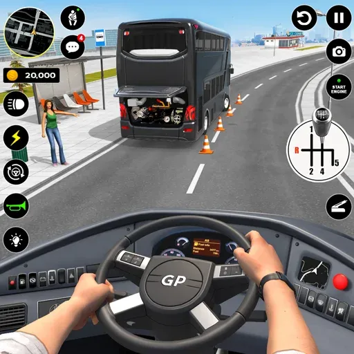 Bus Simulator : 3D Bus Games (Бас Драйвинг Симулятор ПВП Игра)  [МОД Бесконечные монеты] Screenshot 1