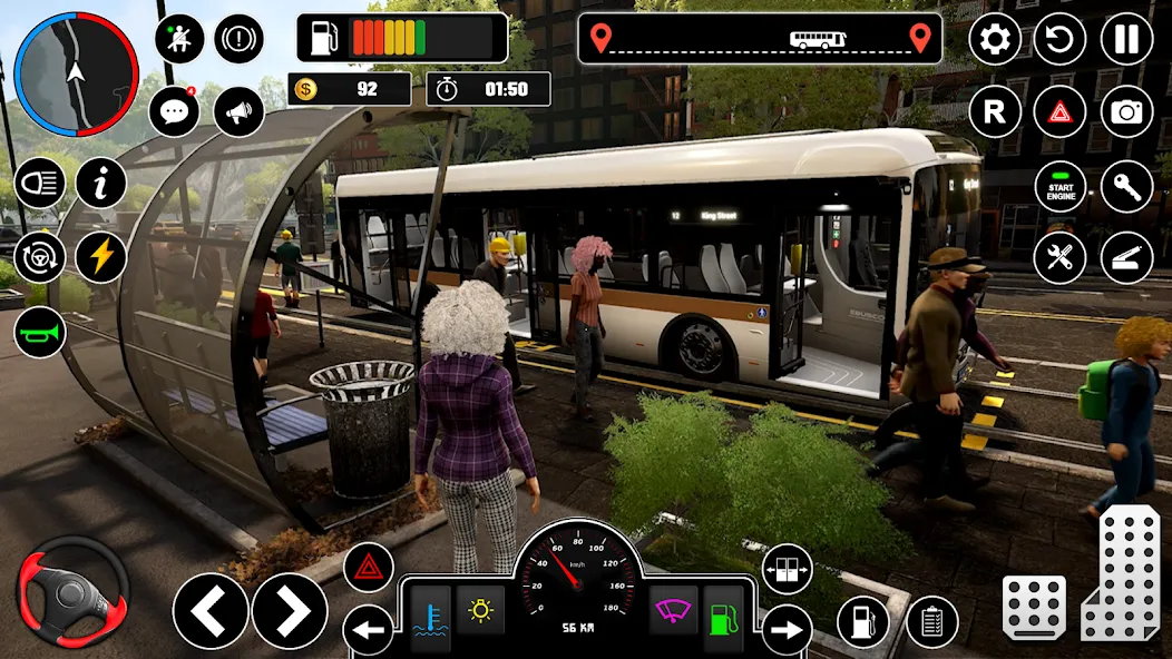 Bus Simulator : 3D Bus Games (Бас Драйвинг Симулятор ПВП Игра)  [МОД Бесконечные монеты] Screenshot 3