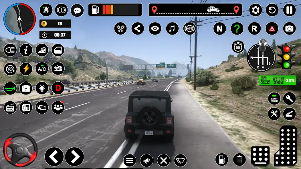 Offroad Jeep Driving & Parking  [МОД Unlocked] Screenshot 1