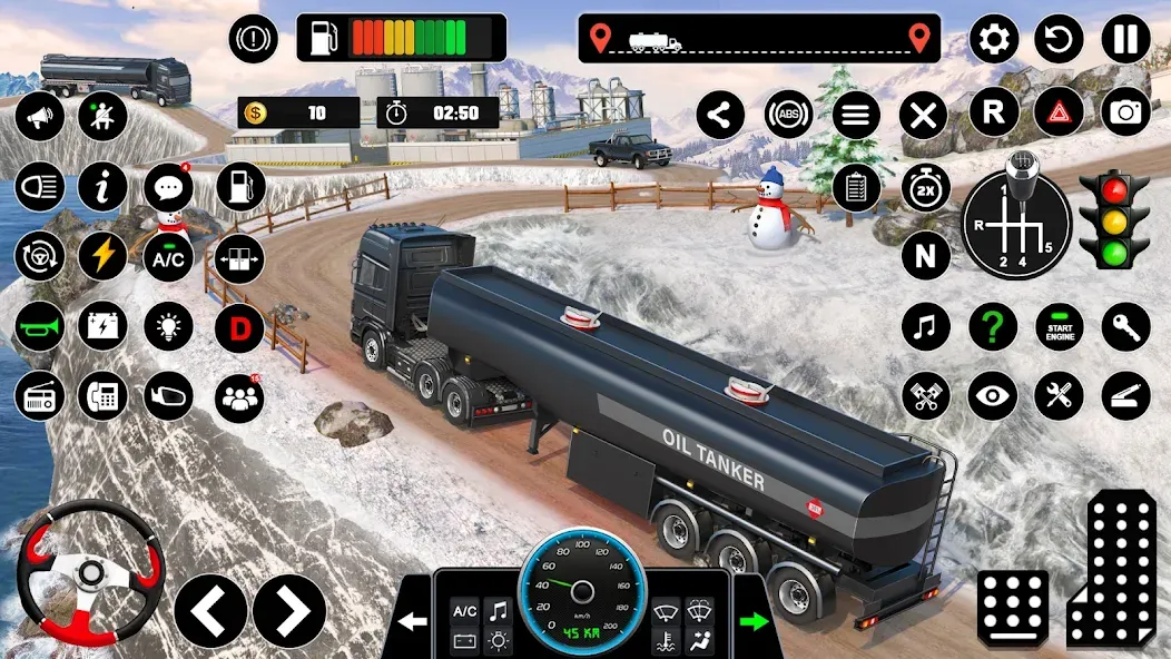 Oil Truck Games: Driving Games  [МОД Много денег] Screenshot 2