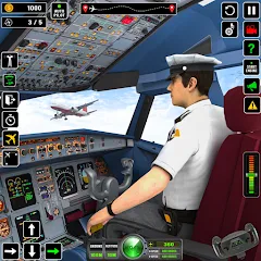 Скачать взломанную Airplane Flight Simulator 2023  [МОД Много денег] - полная версия apk на Андроид