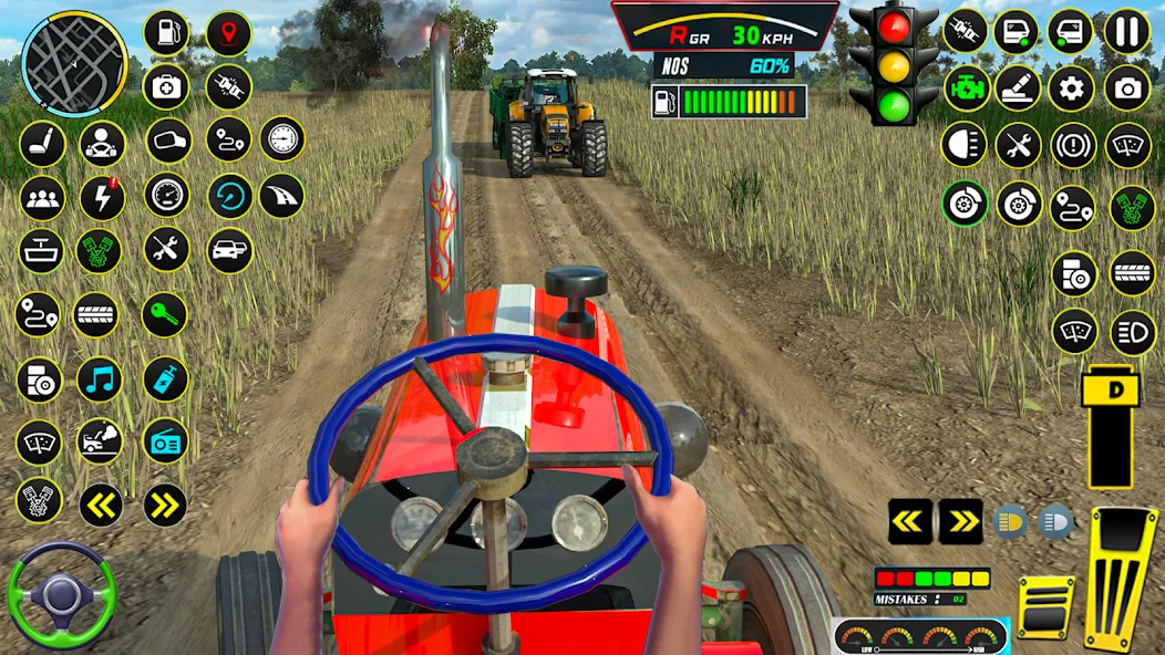 Farming Tractor Game Simulator (Фарминг Трактор Игра Симулятор)  [МОД Меню] Screenshot 1