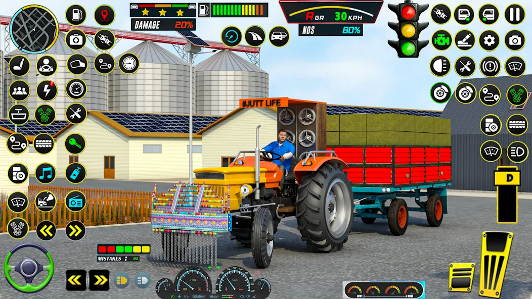 Farming Tractor Game Simulator (Фарминг Трактор Игра Симулятор)  [МОД Меню] Screenshot 3